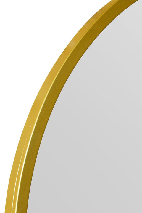 Gold Framed Arched Leaner/Wall Mirror 39" X 39" (100CM X 100CM)