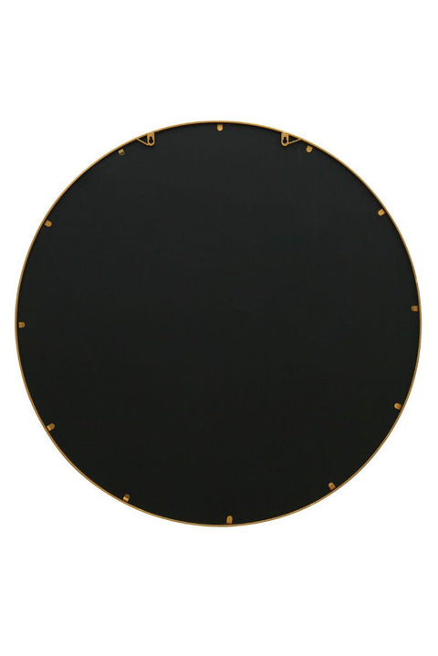 Gold Metal Framed Round Window Wall Mirror 39" X 39" (100x100CM)