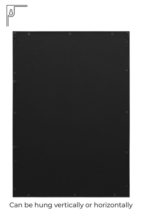 Black Modern Contemporary Wall Mirror 39" X 27" (100CM X 70CM)