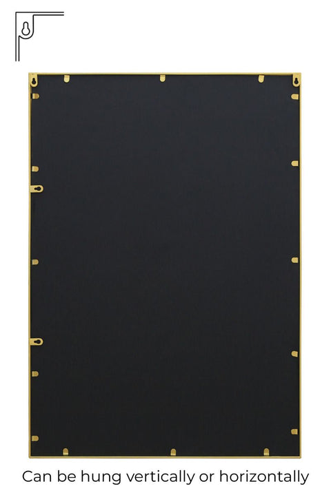 Gold Modern Contemporary Wall Mirror 39" X 27" (100CM X 70CM)