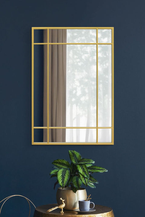 Gold Modern Contemporary Wall Mirror 39" X 27" (100CM X 70CM)