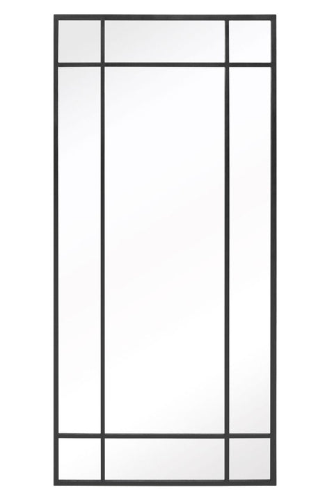 Black Contemporary Wall and Leaner Mirror 71" X 33" (180 x 85CM)