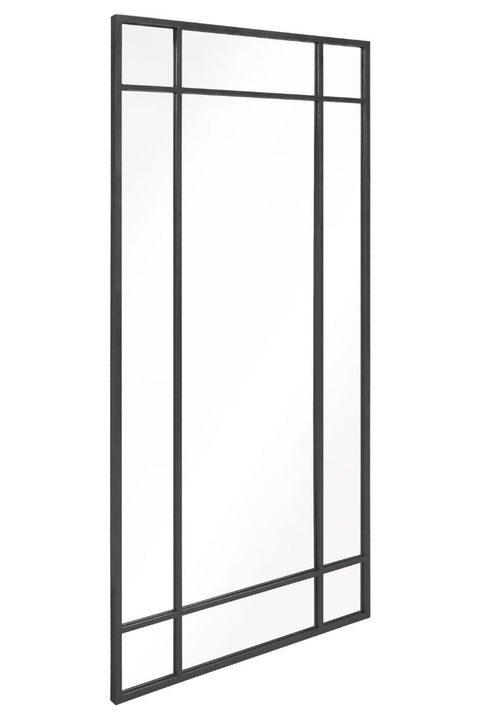 Black Contemporary Wall and Leaner Mirror 71" X 33" (180 x 85CM)