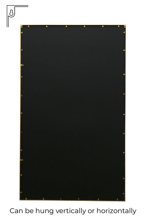 Gold Contemporary Wall and Leaner Mirror 79" X 47" (200 x 120CM)