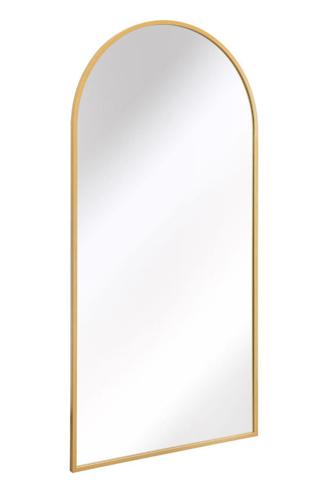 Gold Framed Arched Leaner/Wall Mirror 79" X 39" (200CM X 100CM)