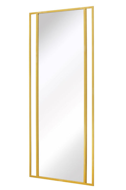 Gold Modern Wall and Leaner Mirror 71" X 31" (180 x 80CM)