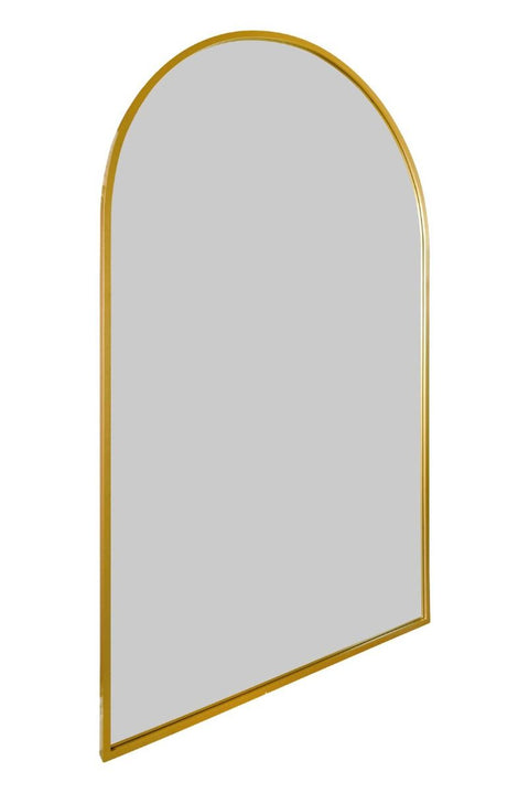 Gold Framed Arched Leaner/Wall Mirror 75" X 47" (190CM X 120CM)