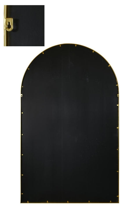 Gold Framed Arched Leaner/Wall Mirror 75" X 47" (190CM X 120CM)