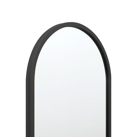 New Black Metal Framed Double Arched Wall Mirror 71 X 24" (180CM X 60CM)