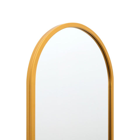 New Gold Metal Framed Double Arched Wall Mirror 71 X 24" (180CM X 60CM)