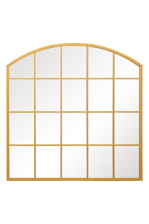 Gold Framed Arched Window Leaner/Wall Mirror 39" X 39" (100x100CM)