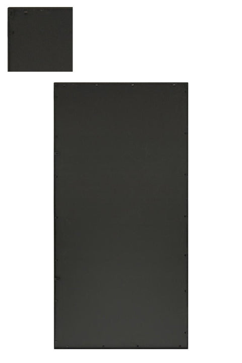 Camilla - New Black Metal Framed Window Wall or Leaner Mirror 71" X 35" (180CM X 90CM)