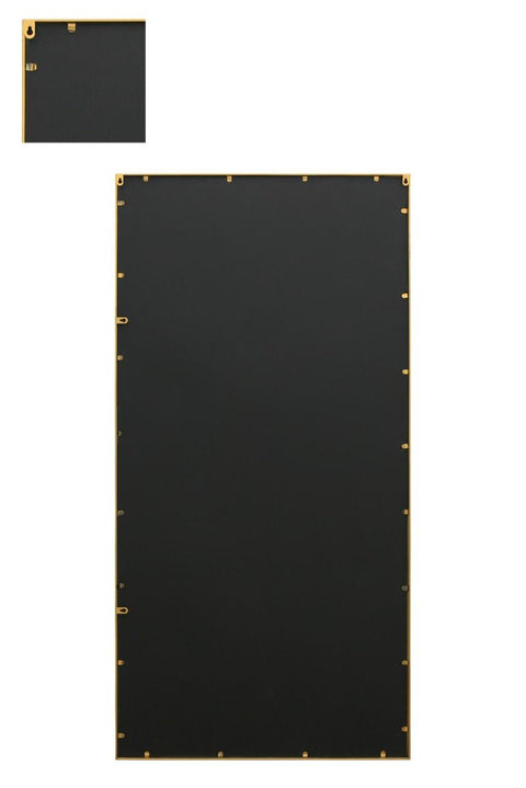 Tatiana - New Gold Metal Framed Window Wall or Leaner Mirror 71" X 35" (180CM X 90CM)