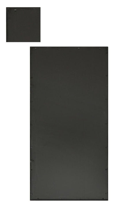 Esmeralda - New Black Metal Framed Window Wall or Leaner Mirror 63" X 31" (160CM X 80CM)