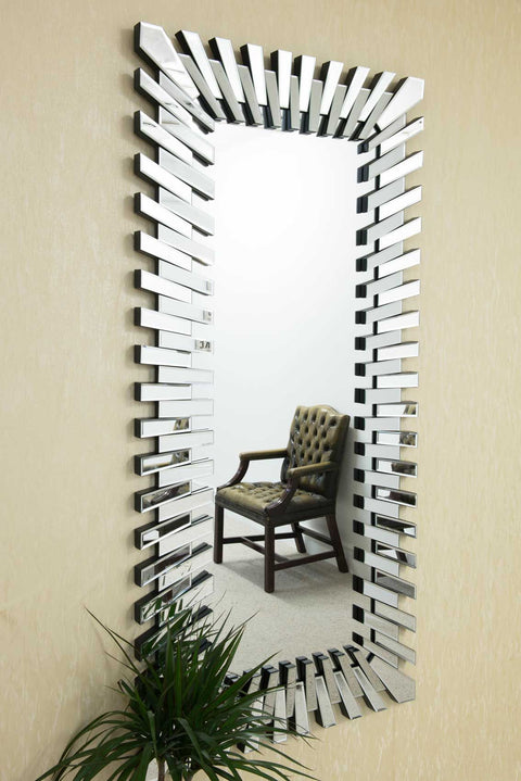 Starburst All Glass Stylised Full Length Dress Mirror 170 x 79 CM