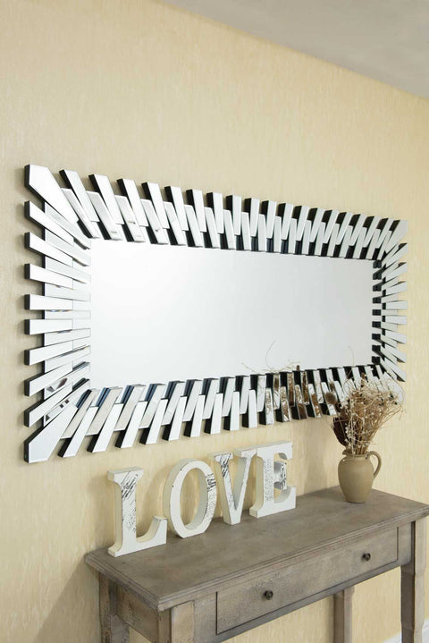 Starburst All Glass Stylised Full Length Dress Mirror 170 x 79 CM