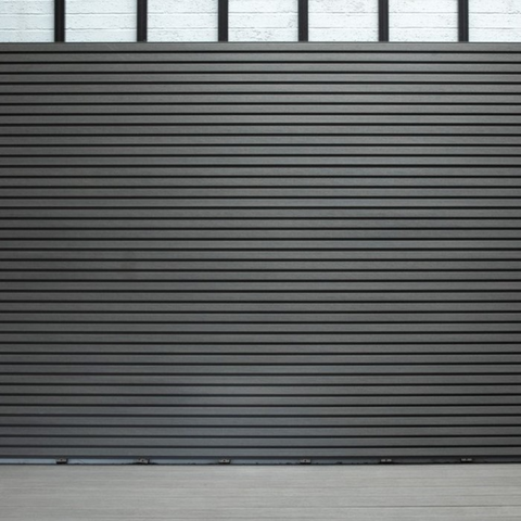 Sample - Contura Slatted Grey 3.6m Composite Cladding