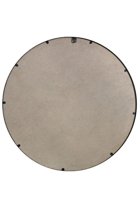 Black Edged Circular Modern Wall Mirror 47" (120CM) Diameter