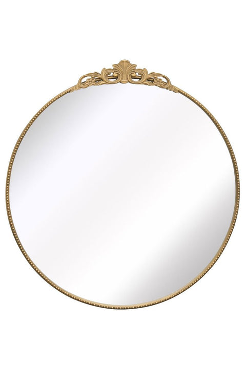 Gold Metal Framed Round Decorative Wall Mirror 39" X 39" (100x100CM)