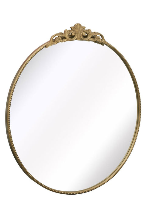 Gold Metal Framed Round Decorative Wall Mirror 39" X 39" (100x100CM)