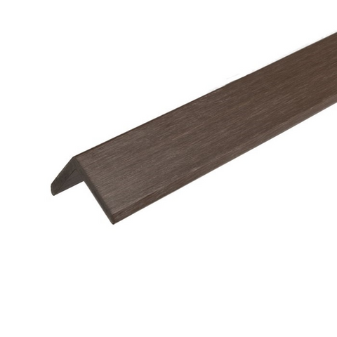 SupremaPro+/ Contura Slatted Composite Cladding Walnut 2.9m Corner Trim