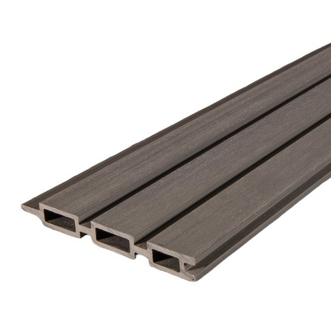 Sample - Slatted Grey Composite Fence Board