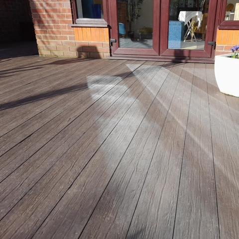 VintDek Aged Oak  Baord (Composite Decking) 3.6m - Brown