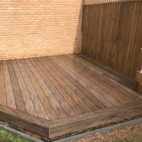 VintDek Aged Oak  Baord (Composite Decking) 3.6m - Brown