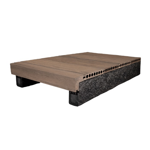 VintDek (Composite Decking) Aged Oak Edging Board - 3.6m