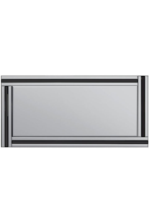 Dalton Black All Glass Full Length Mirror 174 x 85 CM