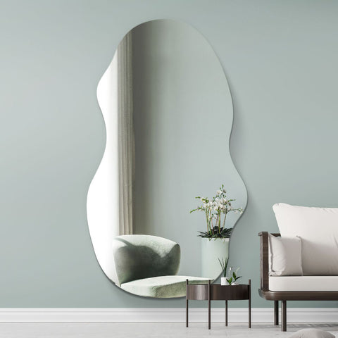 Frameless Pond Wall Mirror 71" X 32" (180CM X 80CM)