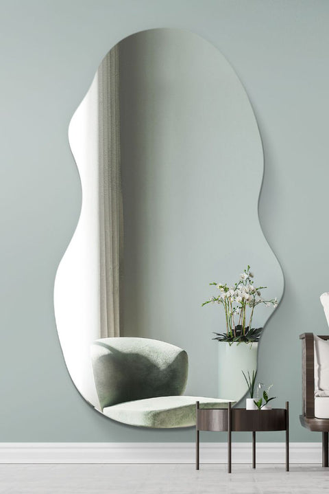 Frameless Pond Wall Mirror 63" X 28" (160CM X 70CM)