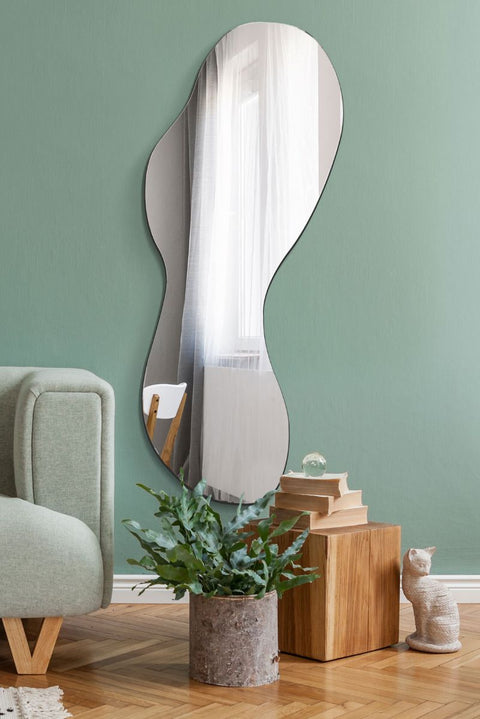 Frameless Pond Wall Mirror 63" X 24" (160CM X 60CM)