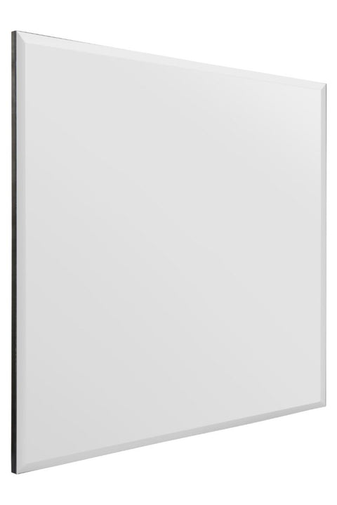 All Glass Modern Bevelled Square Wall Mirror 27" X 27" (70x70CM)