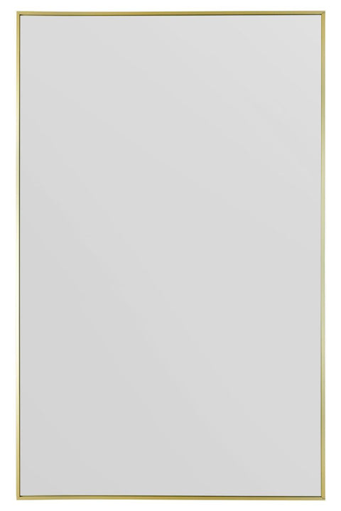 Gold Aluminium Edged Wall Leaner Mirror 68" X 43" (174CM X 110CM)