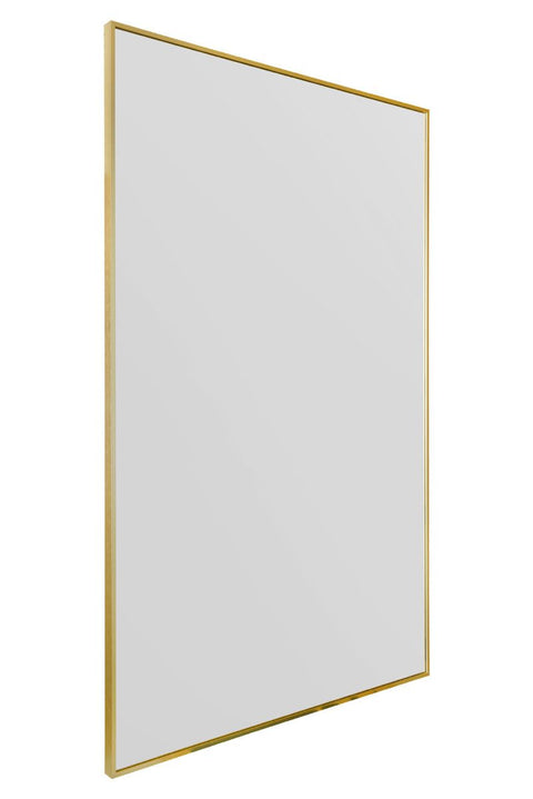 Gold Aluminium Edged Wall Leaner Mirror 68" X 43" (174CM X 110CM)