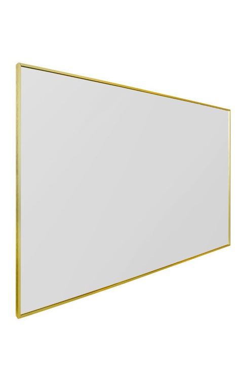 Gold Aluminium Edged Wall Leaner Mirror 68" X 43" (174CM X 110CM)