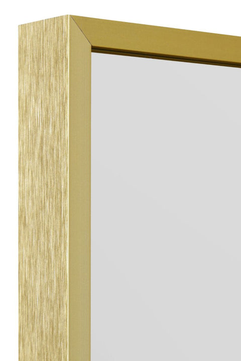 Gold Aluminium Edged Wall Leaner Mirror 68" X 43" (174CM X 110CM)