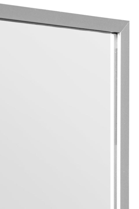 Silver Aluminium Edged Wall Mirror 79" X 39" (200CM X 100CM)