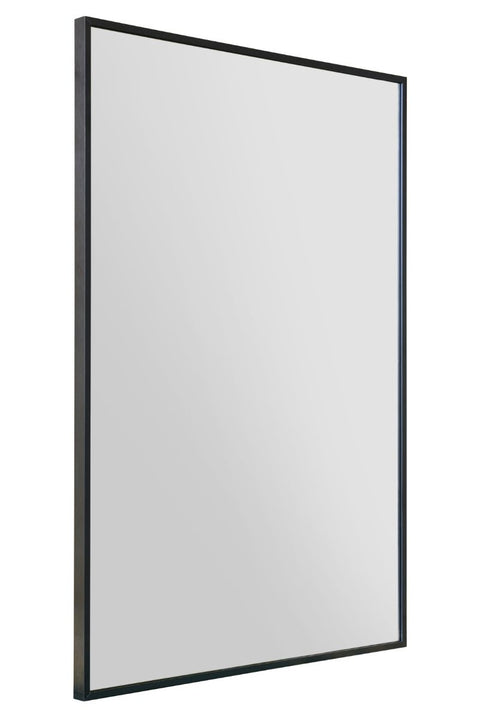 Black Aluminium Edged Wall Mirror 35" X 24" (90CM X 60CM)