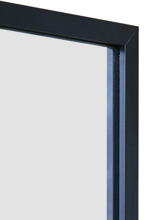 Black Aluminium Edged Wall Mirror 35" X 24" (90CM X 60CM)