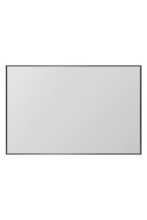 Black Aluminium Edged Wall Mirror 47" X 31" (120CM X 80CM)