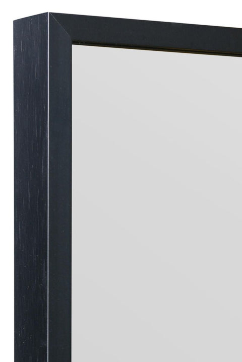 Black Aluminium Edged Wall Mirror 79" X 39" (200CM X 100CM)