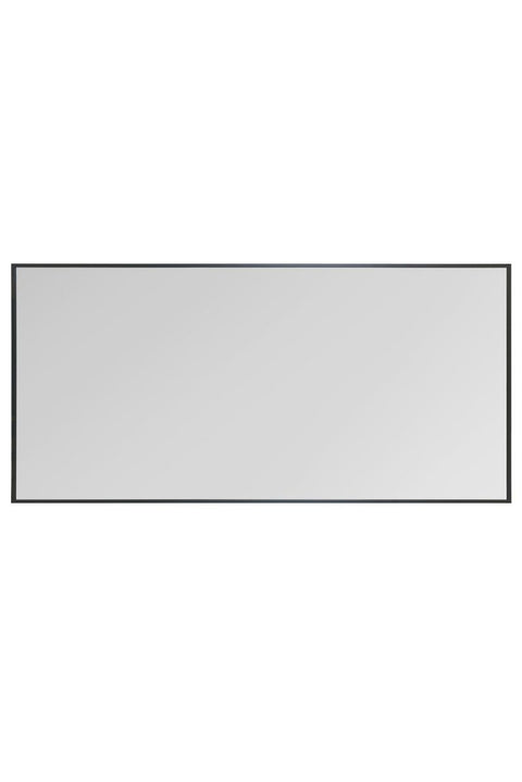 Black Aluminium Edged Wall Leaner Mirror 68" X 33" (174CM X 85CM)