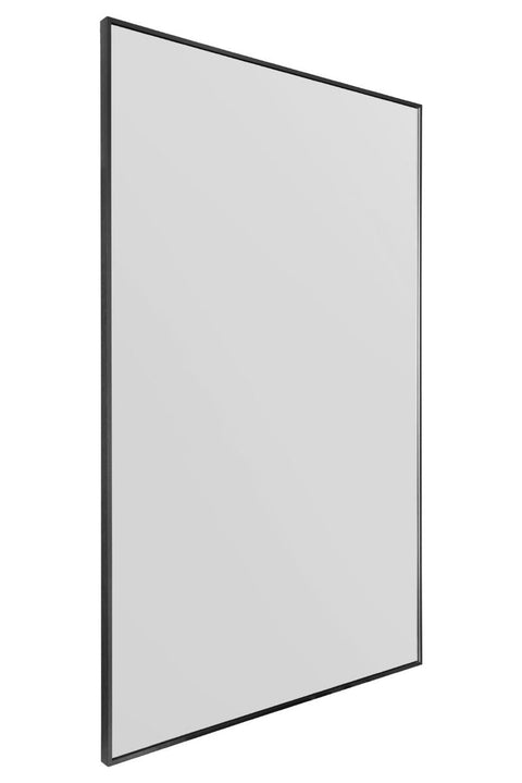 Black Aluminium Edged Wall Leaner Mirror 68" X 43" (174CM X 110CM)