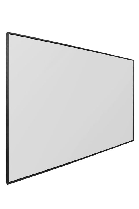 Black Aluminium Edged Wall Leaner Mirror 68" X 43" (174CM X 110CM)