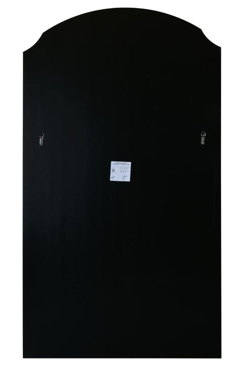 New Black Edged Dual Arch Curved Edge Over mantle and Wall Mirror 71"x39" (180cm X 100cm)