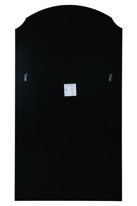 New Black Edged Dual Arch Curved Edge Leaner and Wall Mirror 63"x35" (160cm X 90cm)