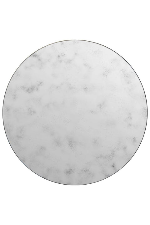 Round Circular Antiqued Mirror with Polished Edge on Black Backing 24" X 24" (60x60CM)