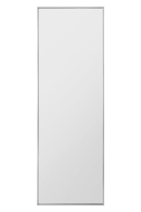 Silver Aluminium Edged Cheval Mirror 67" X 23" (170CM X 58CM)